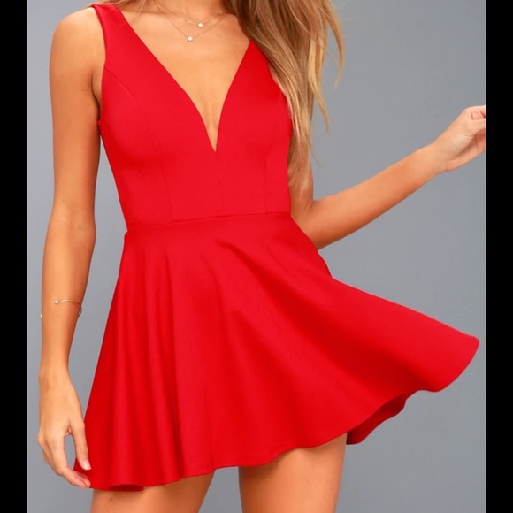 Lulus Dresses & Skirts - 💜5 for $25 Lulus I feel good red skort party dress